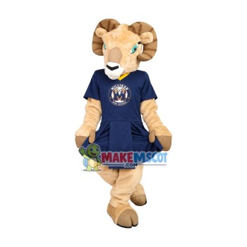 Pair of Harmonious Antelopes Mascot Costume For High School Pair of Harmonious Antelopes Mascot Costume For High School