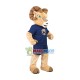Pair of Harmonious Antelopes Mascot Costume For High School Pair of Harmonious Antelopes Mascot Costume For High School