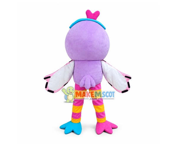 Big Eyes Button Bird Mascot Costume
