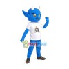 Whole Blue Demon Mascot Costume For High School