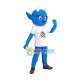 Whole Blue Demon Mascot Costume For High School Whole Blue Demon Mascot Costume For High School