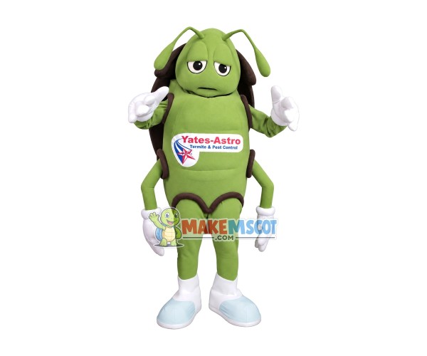 Green Termite Of Control Project Mascot Costume Green Termite Of Control Project Mascot Costume