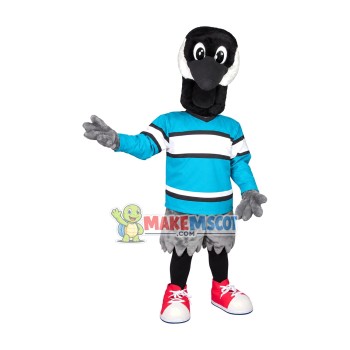 Black Duck Of Farmers Market Mascot Costume Black Duck Of Farmers Market Mascot Costume