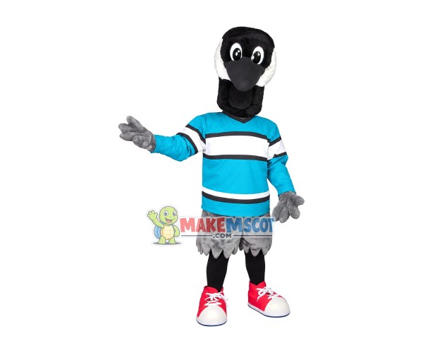 Black Duck Of Farmers Market Mascot Costume Black Duck Of Farmers Market Mascot Costume