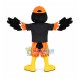 Lively Bird In The Orange Cap Mascot Costume Lively Bird In The Orange Cap Mascot Costume
