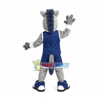 Unrestrained Academic Horse Mascot Costume For College Unrestrained Academic Horse Mascot Costume For College