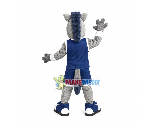 Unrestrained Academic Horse Mascot Costume For College Unrestrained Academic Horse Mascot Costume For College