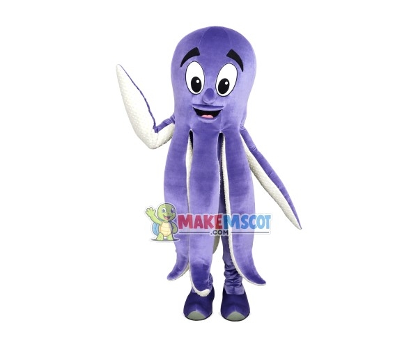 Free Purple Octopus In The Sea Mascot Costume Free Purple Octopus In The Sea Mascot Costume