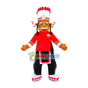 Black Indian Patriarch Mascot Costume