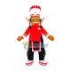 Black Indian Patriarch Mascot Costume Black Indian Patriarch Mascot Costume