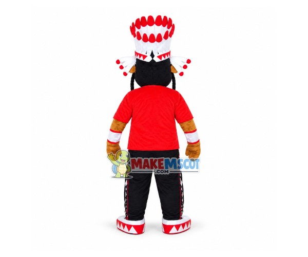 Black Indian Patriarch Mascot Costume Black Indian Patriarch Mascot Costume