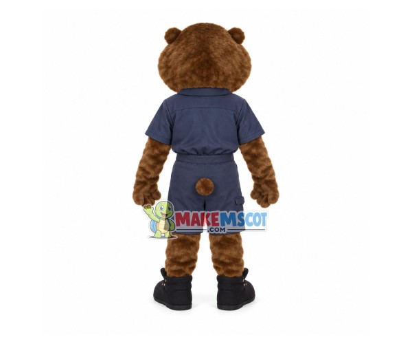 Dutiful Plush Beaver Guard Mascot Costume