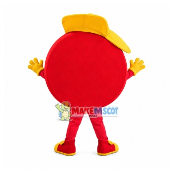 Red Coin of The Money Mart Mascot Costume Red Coin of The Money Mart Mascot Costume