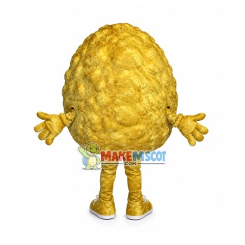 Brown Plush Doll Representing Cholesterol Mascot Costume Brown Plush Doll Representing Cholesterol Mascot Costume