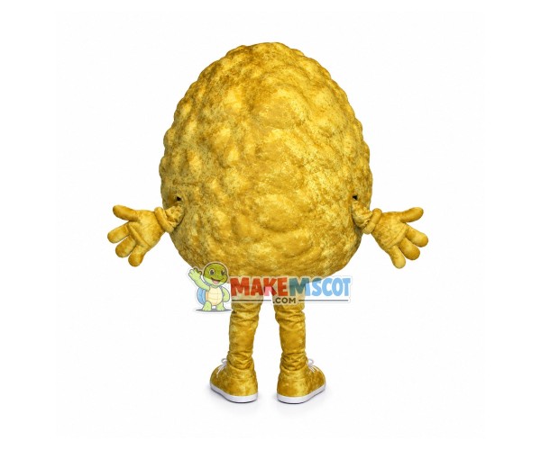 Brown Plush Doll Representing Cholesterol Mascot Costume Brown Plush Doll Representing Cholesterol Mascot Costume