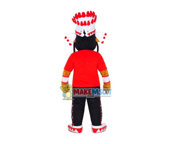 Black Indian Patriarch Mascot Costume Black Indian Patriarch Mascot Costume