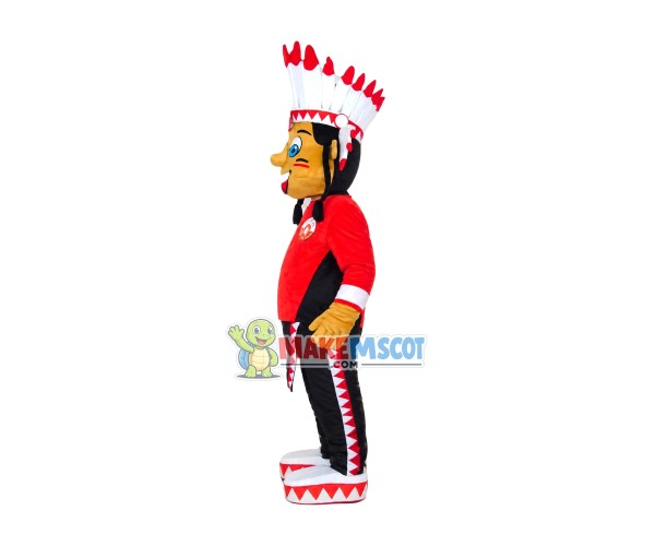 Black Indian Patriarch Mascot Costume Black Indian Patriarch Mascot Costume