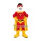 The Hero In Eye-catching Yellow Panties Mascot Costume The Hero In Eye-catching Yellow Panties Mascot Costume