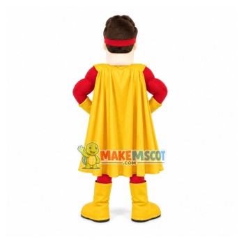 The Hero In Eye-catching Yellow Panties Mascot Costume The Hero In Eye-catching Yellow Panties Mascot Costume