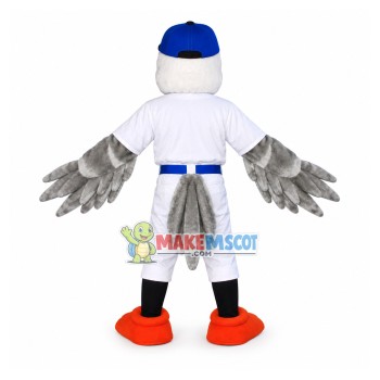 Agile Baseball Catcher Bird Mascot Costume Agile Baseball Catcher Bird Mascot Costume