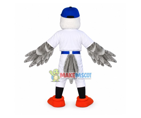 Agile Baseball Catcher Bird Mascot Costume Agile Baseball Catcher Bird Mascot Costume