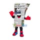 Folded Up-to-date English Newspaper Mascot Costume Folded Up-to-date English Newspaper Mascot Costume
