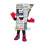Folded Up-to-date English Newspaper Mascot Costume
