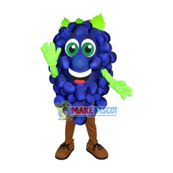 Bunch of Vibrant Blue Grapes Mascot Costume Bunch of Vibrant Blue Grapes Mascot Costume