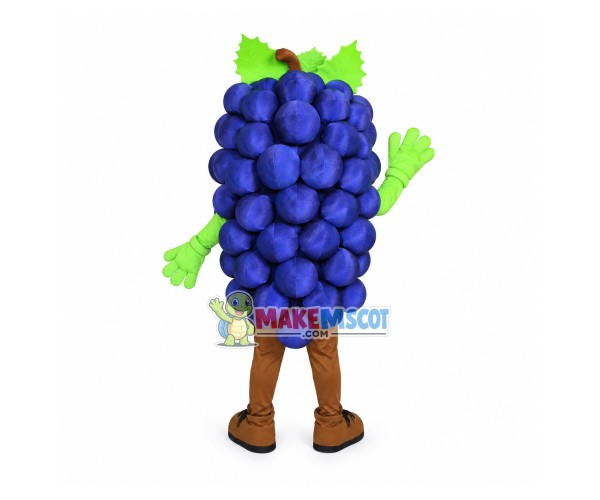 Bunch of Vibrant Blue Grapes Mascot Costume Bunch of Vibrant Blue Grapes Mascot Costume