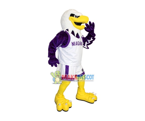 Running Power Eagle of University Mascot Costume Running Power Eagle of University Mascot Costume