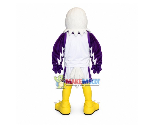 Running Power Eagle of University Mascot Costume Running Power Eagle of University Mascot Costume