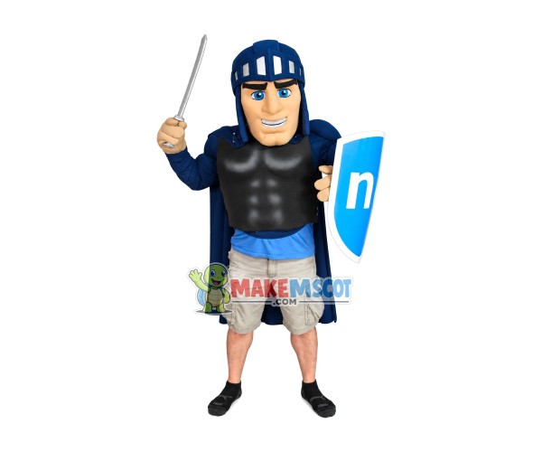 Fighting Warrior In Strong Armor Mascot Costume Fighting Warrior In Strong Armor Mascot Costume