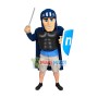 Fighting Warrior In Strong Armor Mascot Costume