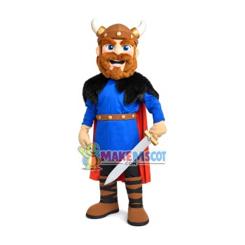 Spartan Warrior With Sharp Sword Mascot Costume