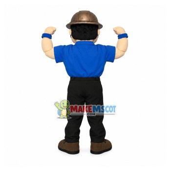 Cheering Up Experienced Miner Mascot Costume