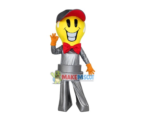 Shining Rotatable Light Bulb Man Mascot Costume Shining Rotatable Light Bulb Man Mascot Costume