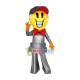 Shining Rotatable Light Bulb Man Mascot Costume