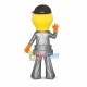 Shining Rotatable Light Bulb Man Mascot Costume