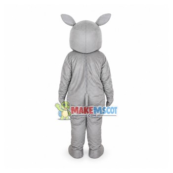 Blue Horns Rhino Mascot Costume