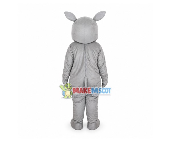Blue Horns Rhino Mascot Costume Blue Horns Rhino Mascot Costume