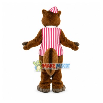 Flight Attendant Squirrel Mascot Costume Flight Attendant Squirrel Mascot Costume