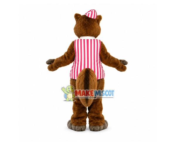 Flight Attendant Squirrel Mascot Costume Flight Attendant Squirrel Mascot Costume