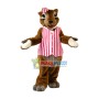 Flight Attendant Squirrel Mascot Costume