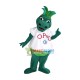 Green Dragon In The Puff Sleeve Top Mascot Costume Green Dragon In The Puff Sleeve Top Mascot Costume
