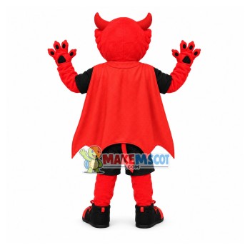 Evil Red Lion Demon Mascot Costume Evil Red Lion Demon Mascot Costume