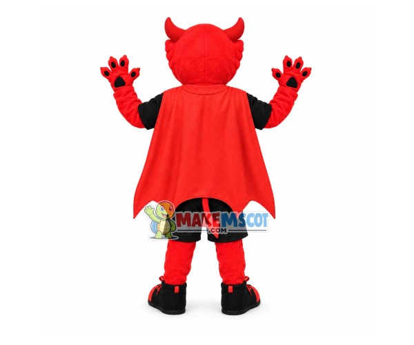 Evil Red Lion Demon Mascot Costume Evil Red Lion Demon Mascot Costume