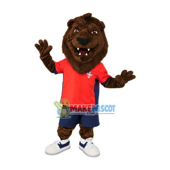 Member Lion of Football Club Mascot Costume