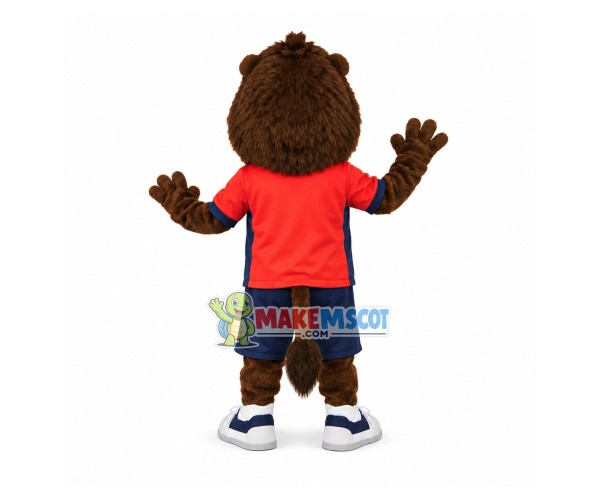 Member Lion of Football Club Mascot Costume Member Lion of Football Club Mascot Costume