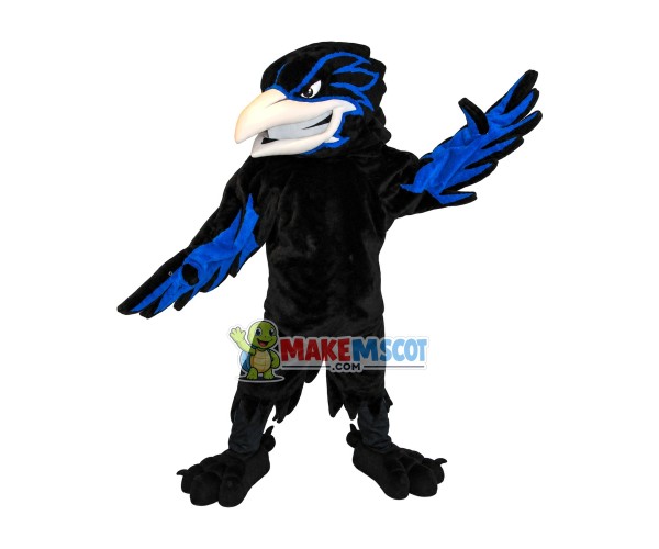 Prey Swift Black Falcon Mascot Costume Prey Swift Black Falcon Mascot Costume