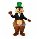 Gentleman Squirrel In The Green Top Hat Mascot Costume Gentleman Squirrel In The Green Top Hat Mascot Costume
